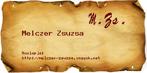 Melczer Zsuzsa névjegykártya